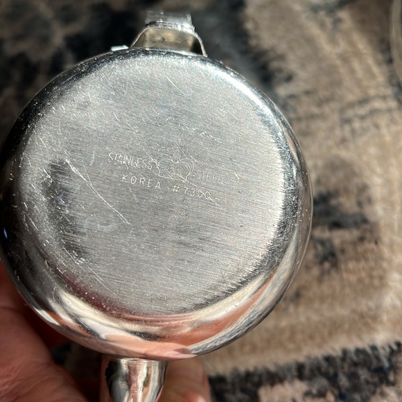 2 individual diner stainless tea pots - Picture 3 of 5